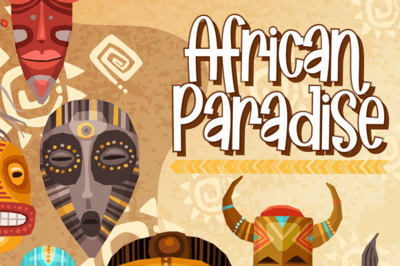 African Paradise Display Font for Playful Branding