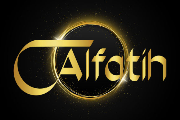 Alfatih Font: Elegant Calligraphy Display for Handmade Creators