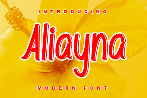 Aliyana Display Font for Handmade Creators
