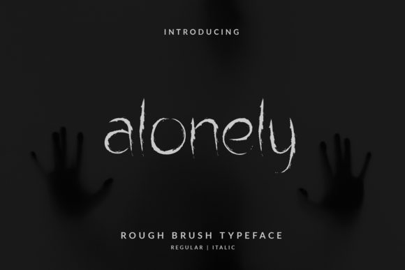 Alonely Font: A Bouncy, Quirky Display Typeface for Small Business Branding