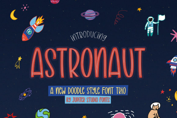 Astronaut Trio Display Font for Bold, Playful Campaigns