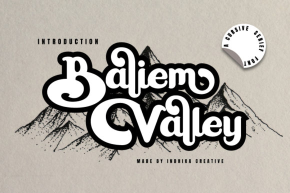 Baliem Valley Font for Retro-Inspired Campaign Design