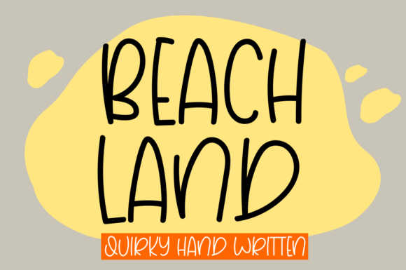 Beach Land Font: Stylish Display Typography for Makers