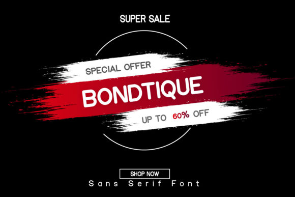 Bondtique: A Cute Friendly Display Font for Handmade Creators