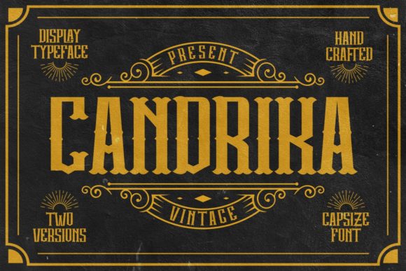 Candrika Display Font for Bold Vintage Branding