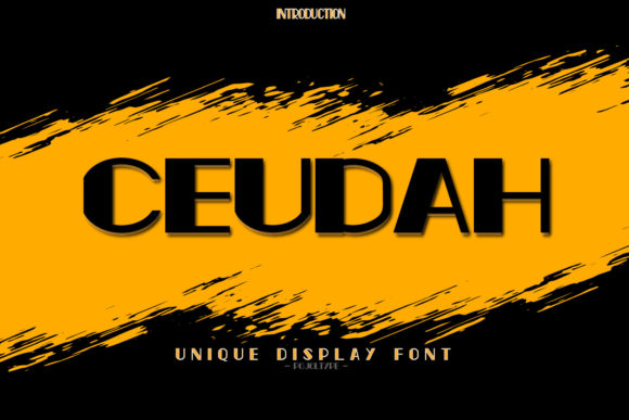 Ceudah: An Elegant Bold Display Font for Editorial Design