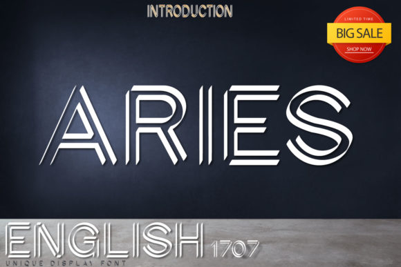 English 1707 Font for Handmade Labels and Printables