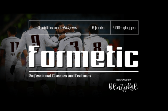 Formetic: A Bold Futuristic Display Font for Small Business Branding