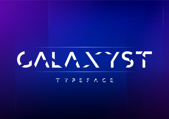 Galaxyst: A Geometric Display Font for Bold Digital Branding