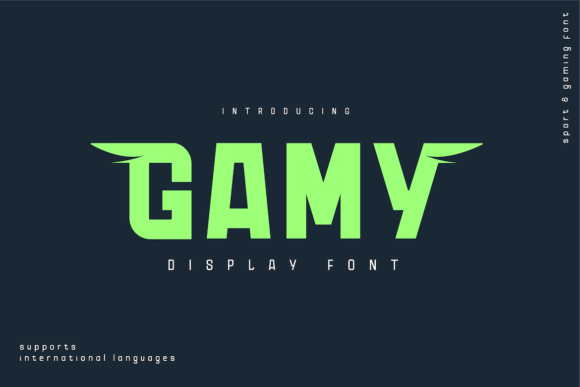 Gamy Font: Bold Display Typography for Editorial Design