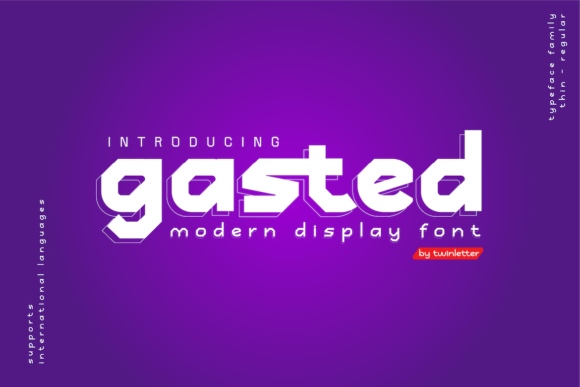 Gasted Font: Bold Display Type for Makers