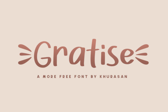 Gratise: A Modern Fancy Display Font for Digital Design