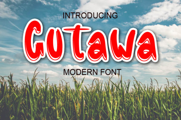 Gutawa Display Font for Bold Campaign Visuals