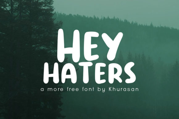 Hey Haters Font: A Modern Display Typeface for Bold Campaign Visuals