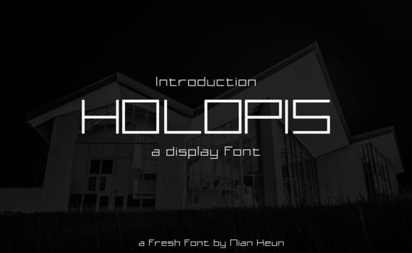 Holopis Font Review: A Futuristic Display Typeface for Makers