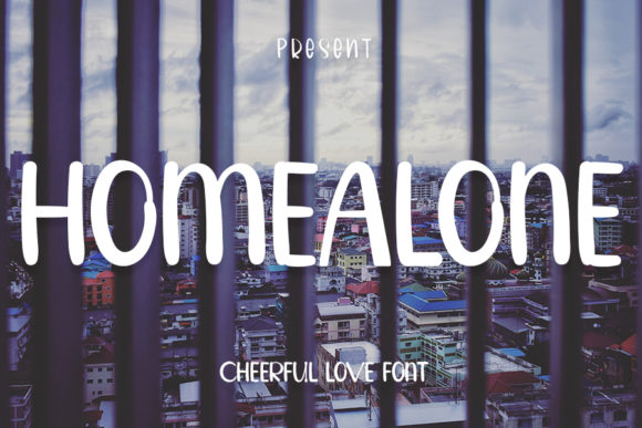 Homealone Font: A Cute and Friendly Display Font for Campaigns