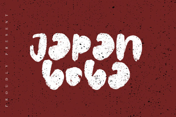 Japan Boba Font: Bubbly Display Type for Editorial Design