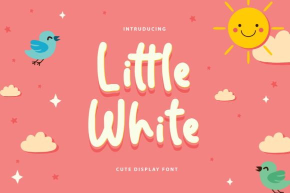 Little White Font for Editorial Design and Branding