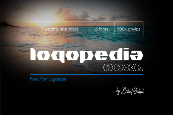 Logopedia Next: A Bold Geometric Display Font