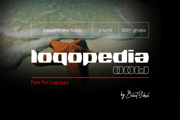 Logopedia Now: A Geometric Display Font for Bold Brand Identity