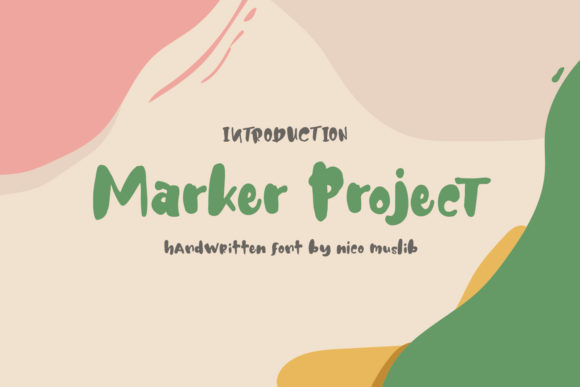 Marker Project Font for Small Business Branding