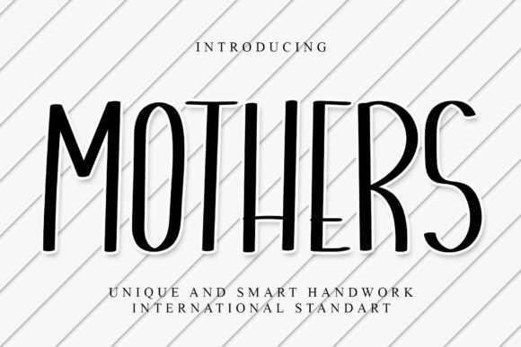 Mothers Display Font for Modern Digital Branding