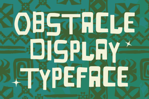 Obstacle Font: Modern Display Typography for Editorial Design