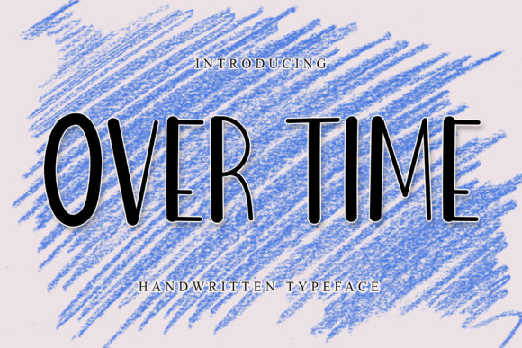 Over Time Display Font for Clean, Standout Branding