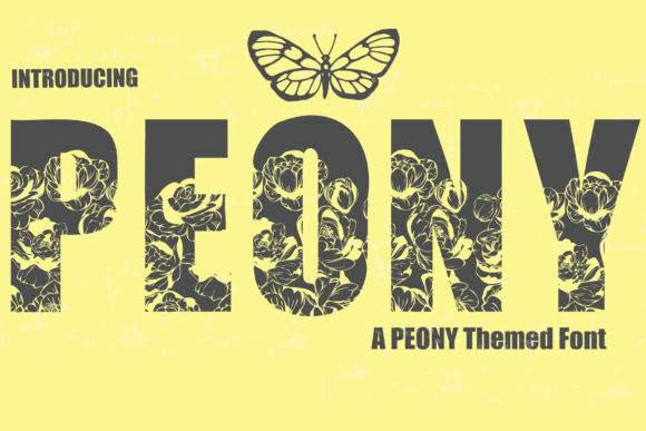 Peony: A Bold All-Caps Display Font for Editorial Impact