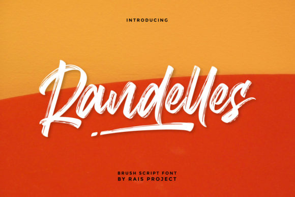 Randelles Font: Urban Brushed Display for Handmade Crafts