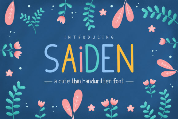 Saiden Font: Playful Display Typography for Editorial Design