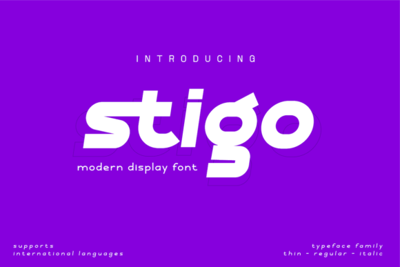 Stigo Font: Futuristic Display Typography for Campaigns