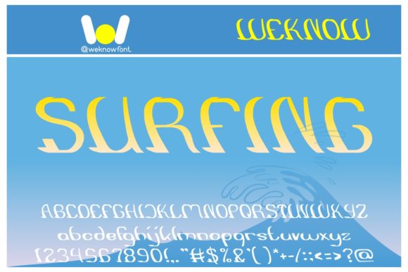 Surfing Font: Playful Display Fonts for Standout Campaign Graphics