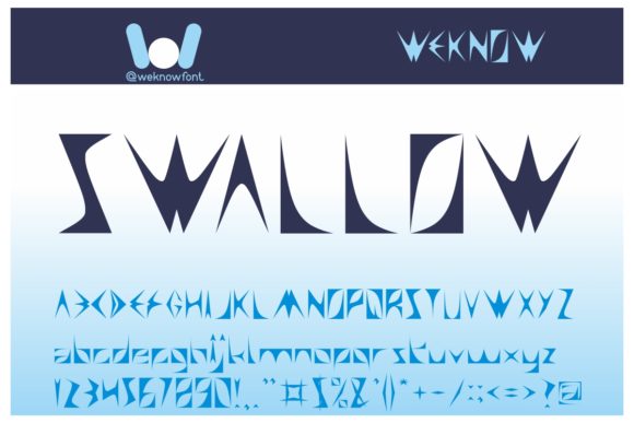 Swallow Display Font for Spooky, Standout Campaigns