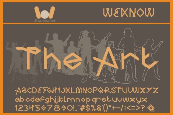 The Art Font: Geometric Gothic Branding for Small Business