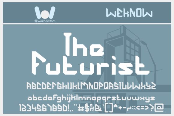 The Futurist Display Font for Handmade Creators