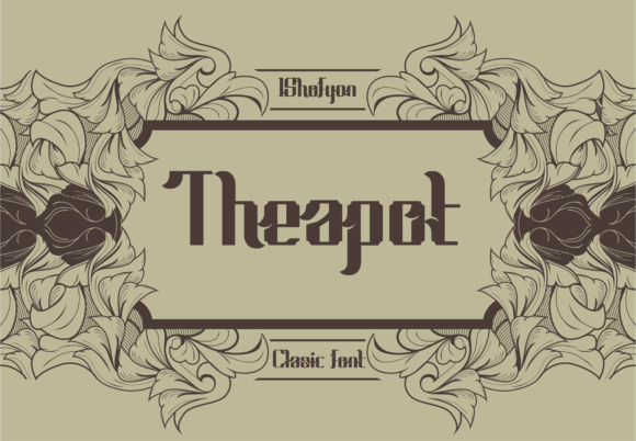 Theapot Font: Nostalgic Display Type for Business Branding
