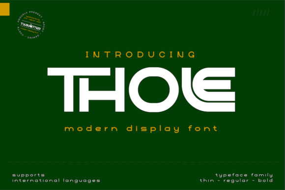 Thole Font: Futuristic Display Type for Campaigns